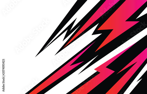 Abstract background with sharp and zigzag sport pattern and with some copy space area