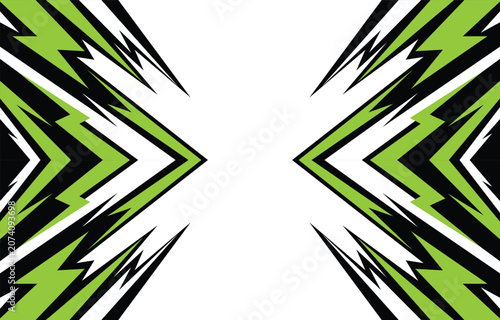 	
Abstract background with various sharp, zigzag and lightning pattern with some copy space area.