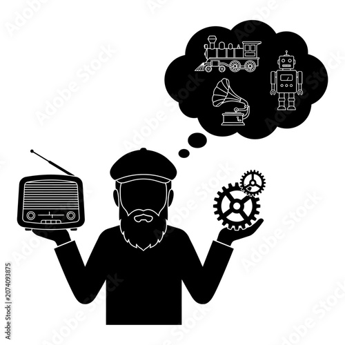 Innovative thinker, technology concepts, industrial ideas, creative mind