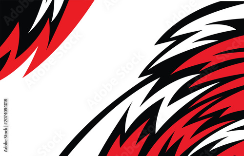 Abstract background with various sharp, zigzag and lightning pattern with some copy space area.