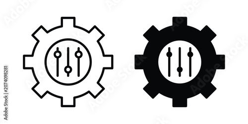 Cuadro en lienzo Mass customization icon