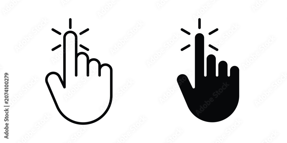 Fototapeta premium Click Hand icon