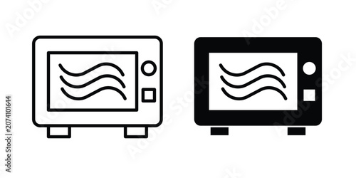 Fotografie Microwave oven icon