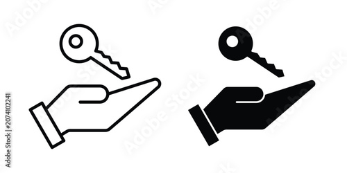 Fotografie Key handover icon