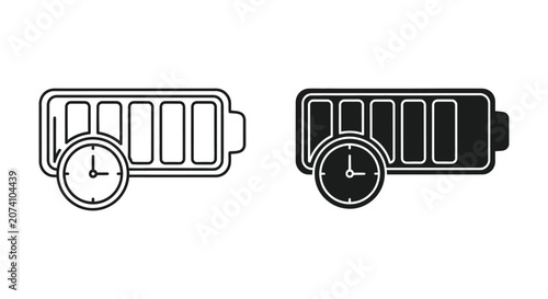 Simple train cargo icons with luggage and boxes