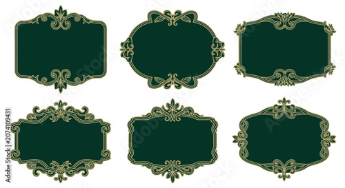 Ornate Decorative Frames Collection - Victorian Style Vignettes