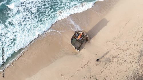 Drone Footage of Nunggalan Beach, Uluwatu, Bali with Turquoise Ocean