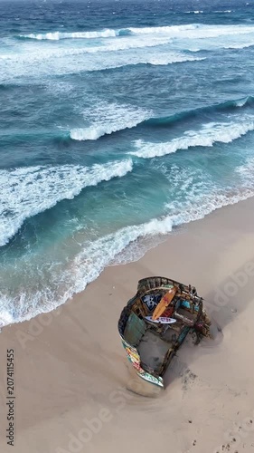 Drone Footage of Nunggalan Beach, Uluwatu, Bali with Turquoise Ocean Indonesia