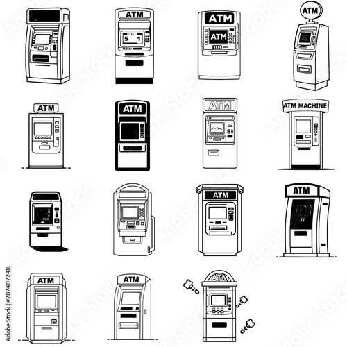 Obraz na płótnie ATM Machine Icon