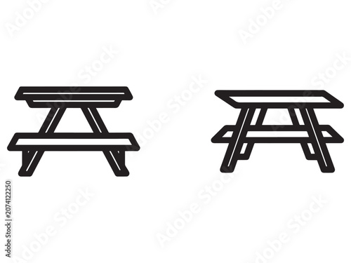 Picnic tables outdoor furniture for parks and recreation areas  outdoor seating for social gatherings and meals in gardens and public spaces