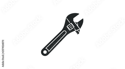 Valokuva Adjustable Wrench Tool for Tightening Bolts.