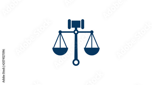 Fotografie Balance scales justice law symbol.