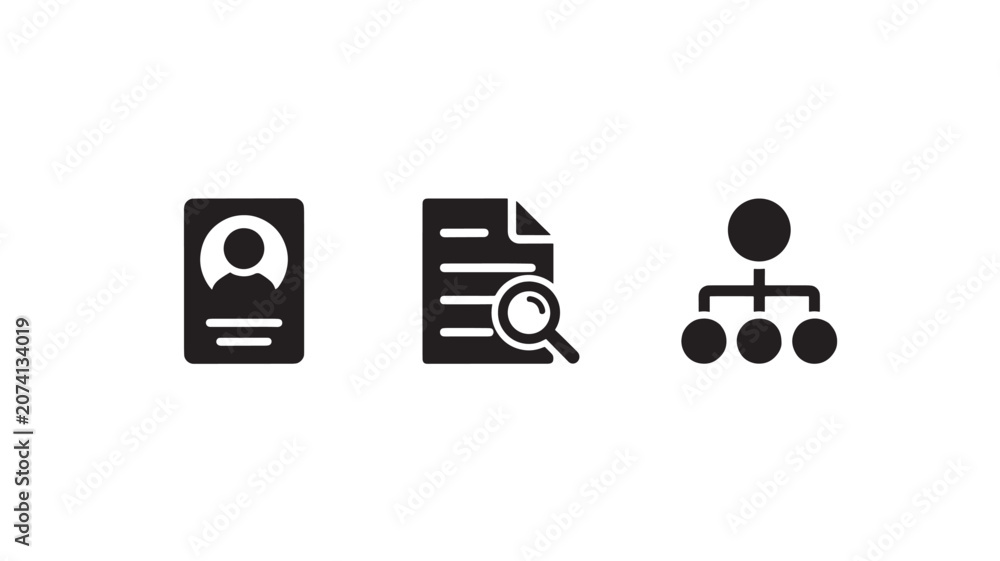 Naklejka premium Business Icons Set For Corporate Technology Concepts
