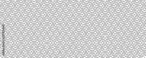 Photos Abstract black blend lines with oblique stripe on white background vector illust