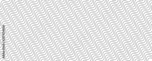 Bild auf Leinwand Abstract black blend lines with oblique stripe on white background vector illust