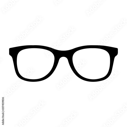 Black sunglasses silhouette icon