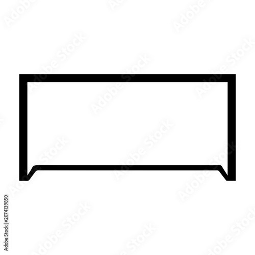 Simple football goal post clipart