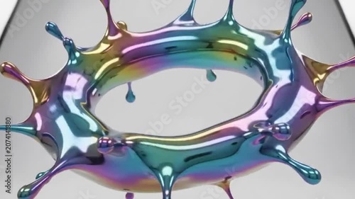 Abstract Liquid Metal Morphing
