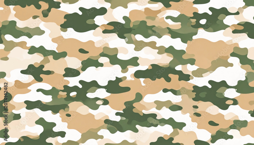 Fototapeta premium Camouflage Pattern Design Military Fabric.