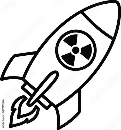 Nuclear rocket icon