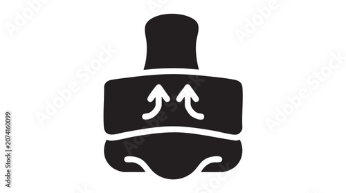 Foto Skull and Crossbones Icon Vector Illustration for Danger, Warning, Toxicity, Haz