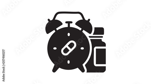 Foto Retro Vintage Telephone Receiver Vector Illustration for Classic Communication,