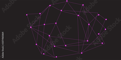 Konstfotografi Global network connection background