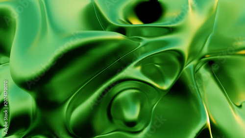 green organic metal foil 4k background