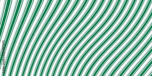 Obraz na plátně Vintage green candy cane stripes Christmas holiday Vector Pattern