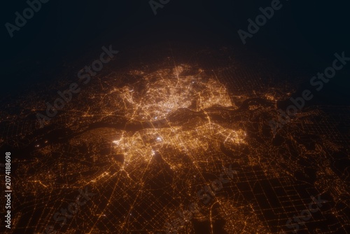 Foto Aerial view on Kyiv (Ukraine) from east