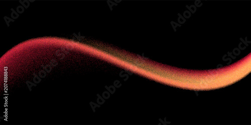 Bild auf Leinwand Abstract grainy gradient background with warm red and orange hues on a deep black base, featuring subtle noise texture