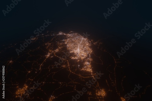 Foto Aerial view on Barranquilla (Colombia) from south