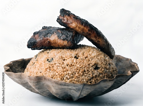 Millet Rice with Smoked Meat