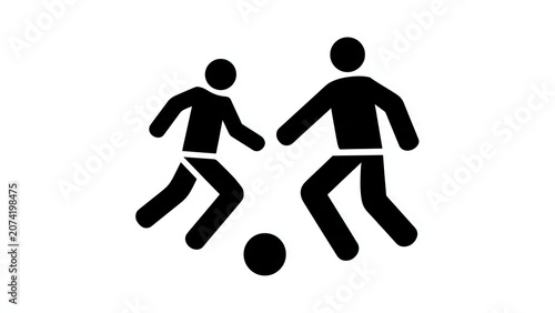 Two people walking side by side silhouette illustration.