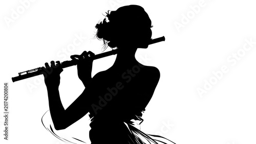 Silhouette of person holding vintage camera outdoors.