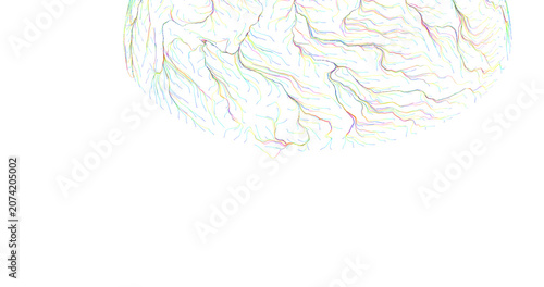 Abstract artwork of a brain...