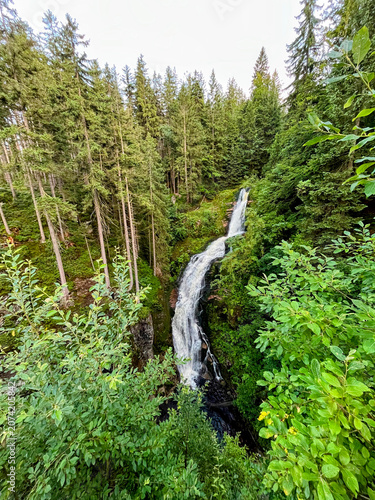Kamieńczyk Waterfall in the Karkonosze Mountains, Poland