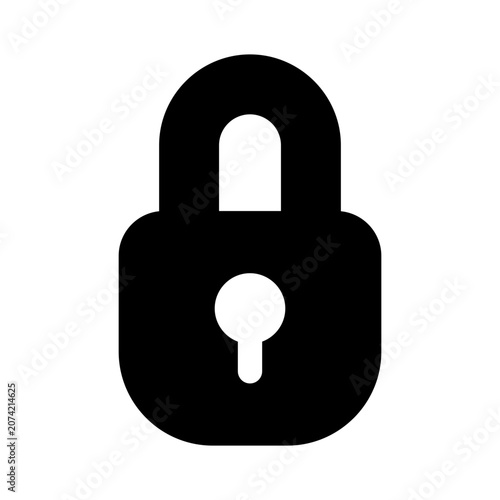 Lock Icon Vector From Web Design Set