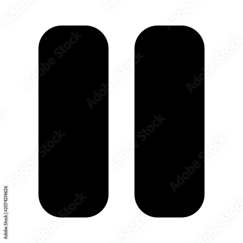 Pause Button Icon Vector From Web Design Set