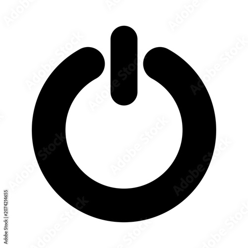 Power Button Icon Vector From Web Design Set