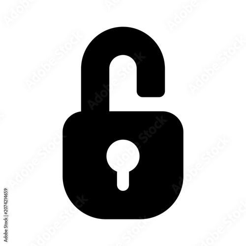 Unlock Icon Vector From Web Design Set