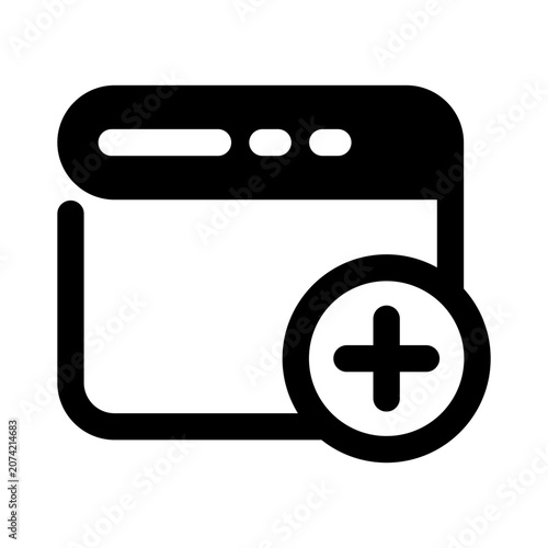 New Tab Browser Icon Vector From Web Design Set