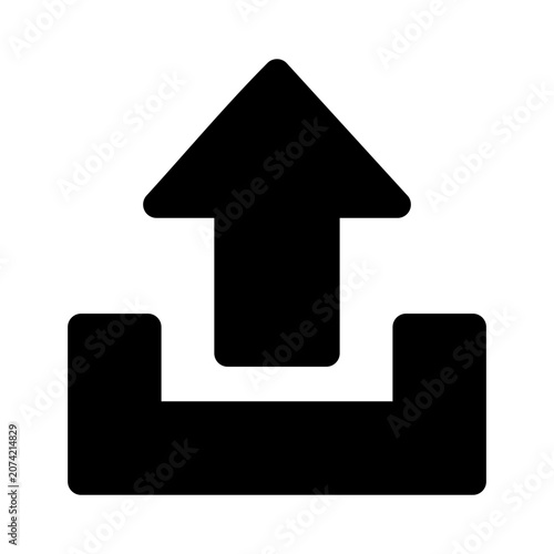 Upload Icon Vector From Web Design Set