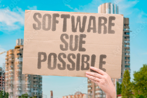 фотографія "Software sue possible" Taking legal action over software flaws