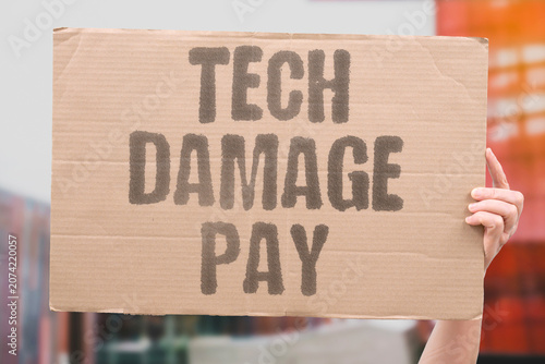 Cuadro en lienzo "Tech damage pay" Technology companies may be liable for harm