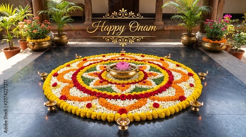 Onam is Kerala’s grand harvest festival celebrating King Mahabali’s return, marked by Pookalams, Sadya feasts, Vallamkali boat races, and cultural rituals in vibrant, traditional, and joyful settings
