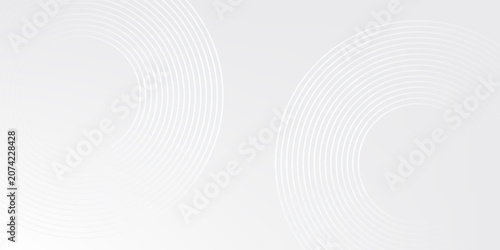 Canvastavla White glowing geometric lines on gray background