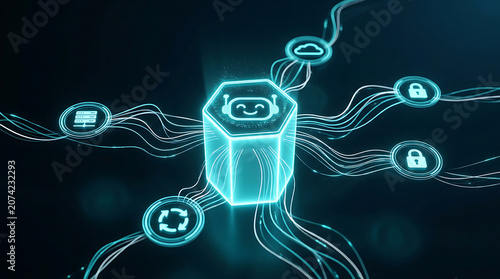 AI agent workflow streamlines data processing through secure connections