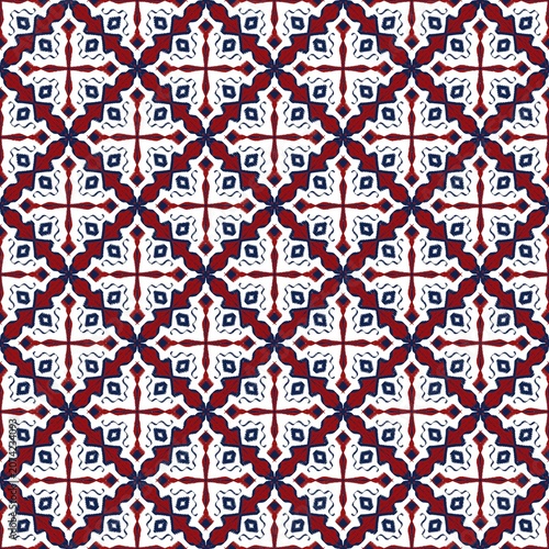 Burgundy Diamond Seamless Pattern