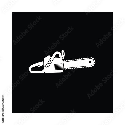 Chainsaw Silhouette Industrial Tool Commercial